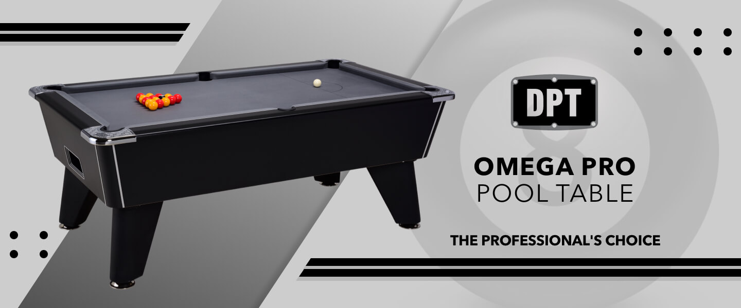 Omega Pro Freeplay Pool Table - Black