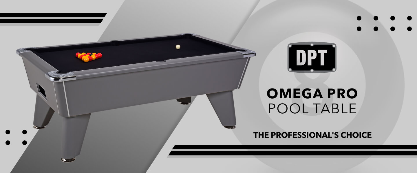 Omega Pro Freeplay Pool Table - Onyx Grey