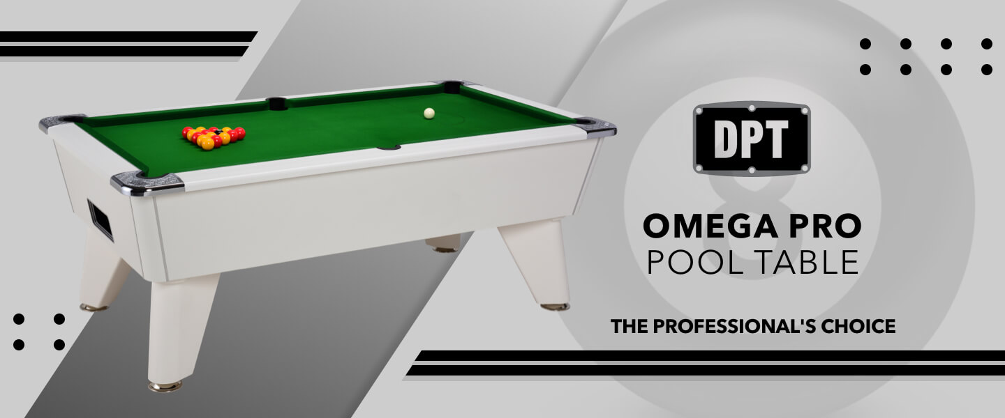 Omega Pro Freeplay Pool Table - White